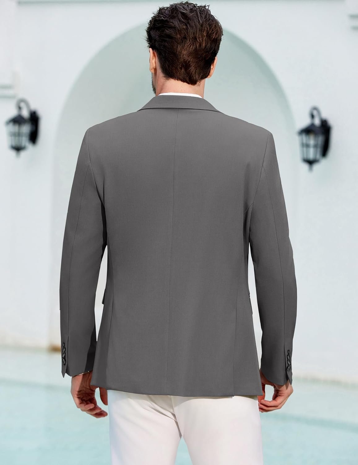 COOFANDY Men's Casual Blazer Slim Fit Lightweight Sport Coats One Button Suit Jacket Dress Blazer Jackets - Image 4