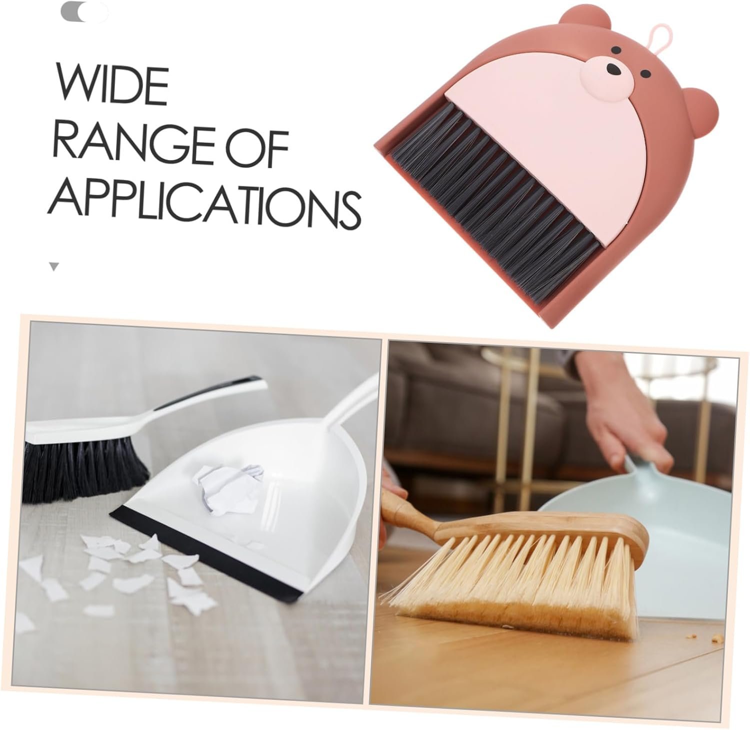 MERRYHAPY Mini Dustpan and Brush Set Compact for Quick Cleanups Lightweight Handheld Broom and Dustpan Combo for Desktops Cars and Pet Care - Image 10