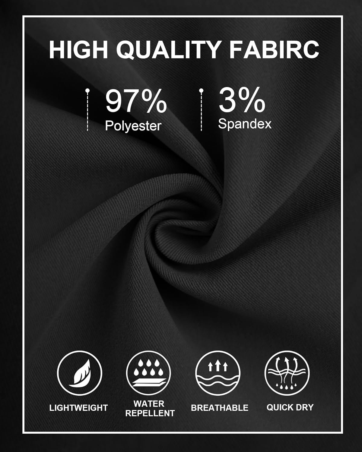 Men's Cargo Pants Casual Straight Leg Sweatpants Drawstring Elastic Waist Men Pants with 6 Pockets Hiking Pants - Image 5