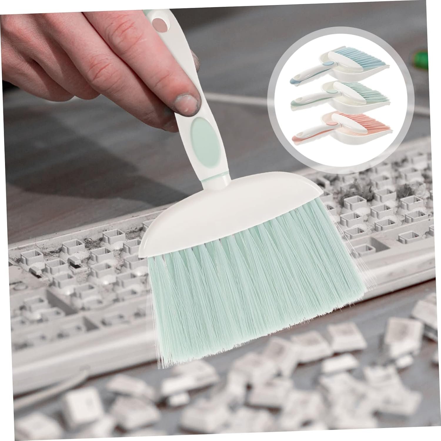 3-Piece Mini Dustpan and Brush Set Portable Whisk Broom for Home Cleaning Lightweight Handheld Broom Dustpan Combo for Quick Cleanups - Image 7