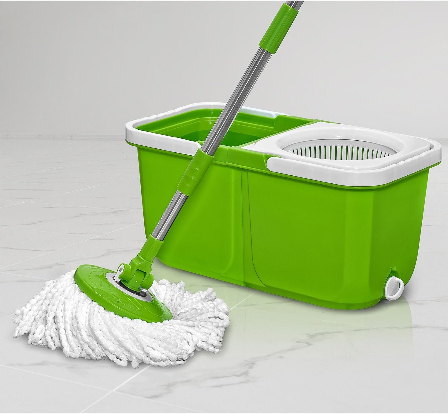 Big Boss InstaMop The Spinning Action Mop, Green - Image 6