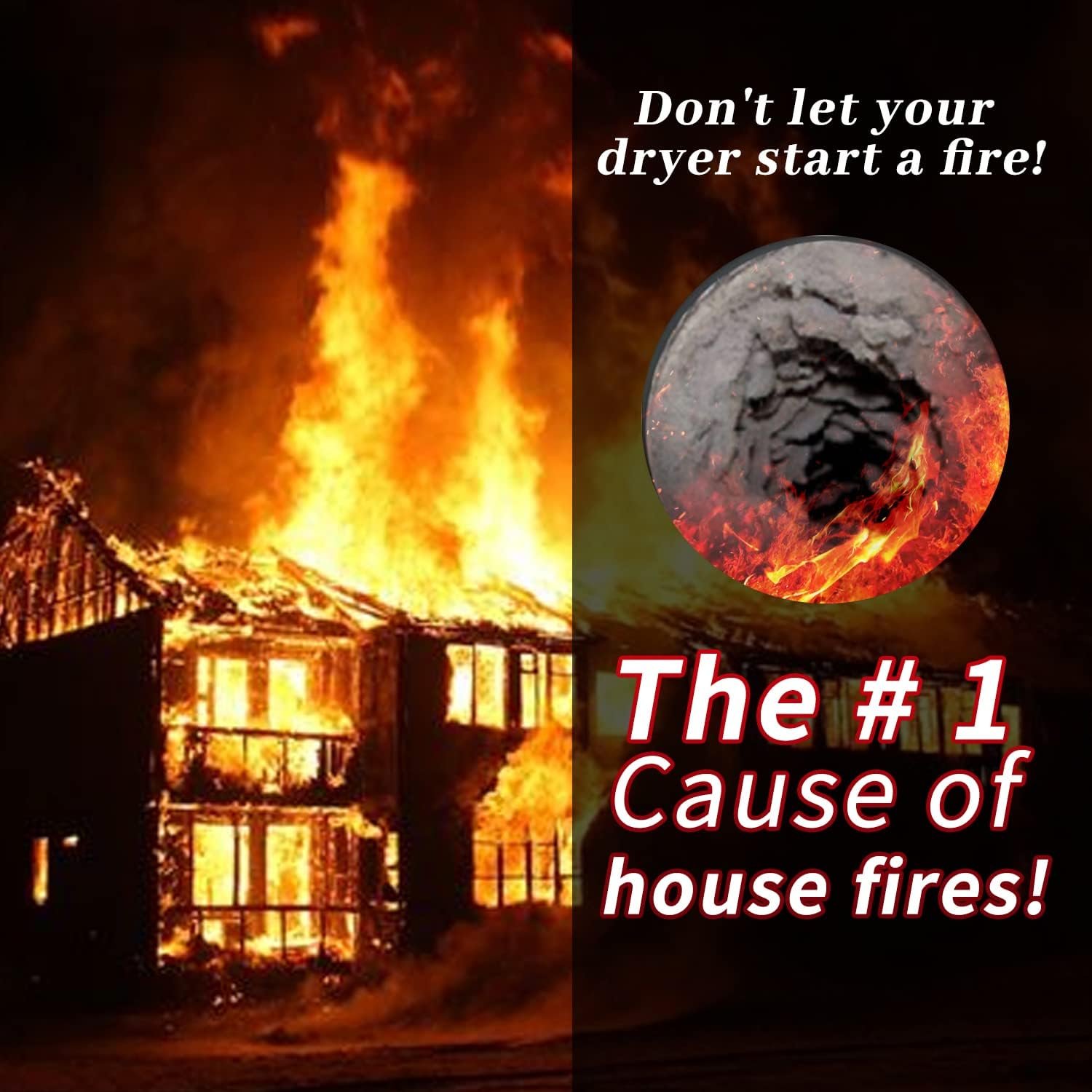 HOKLNUSE Dryer Vent Cleaner Kit Chimney Sweep Cleaning Tools Pellet Stove Cleaner Kit Air Dryer Duct Fireplace Brushes for Easy Lint Cleaning with 4" and 6" Brush Heads (Heavy Duty, 30Feet) - Image 7