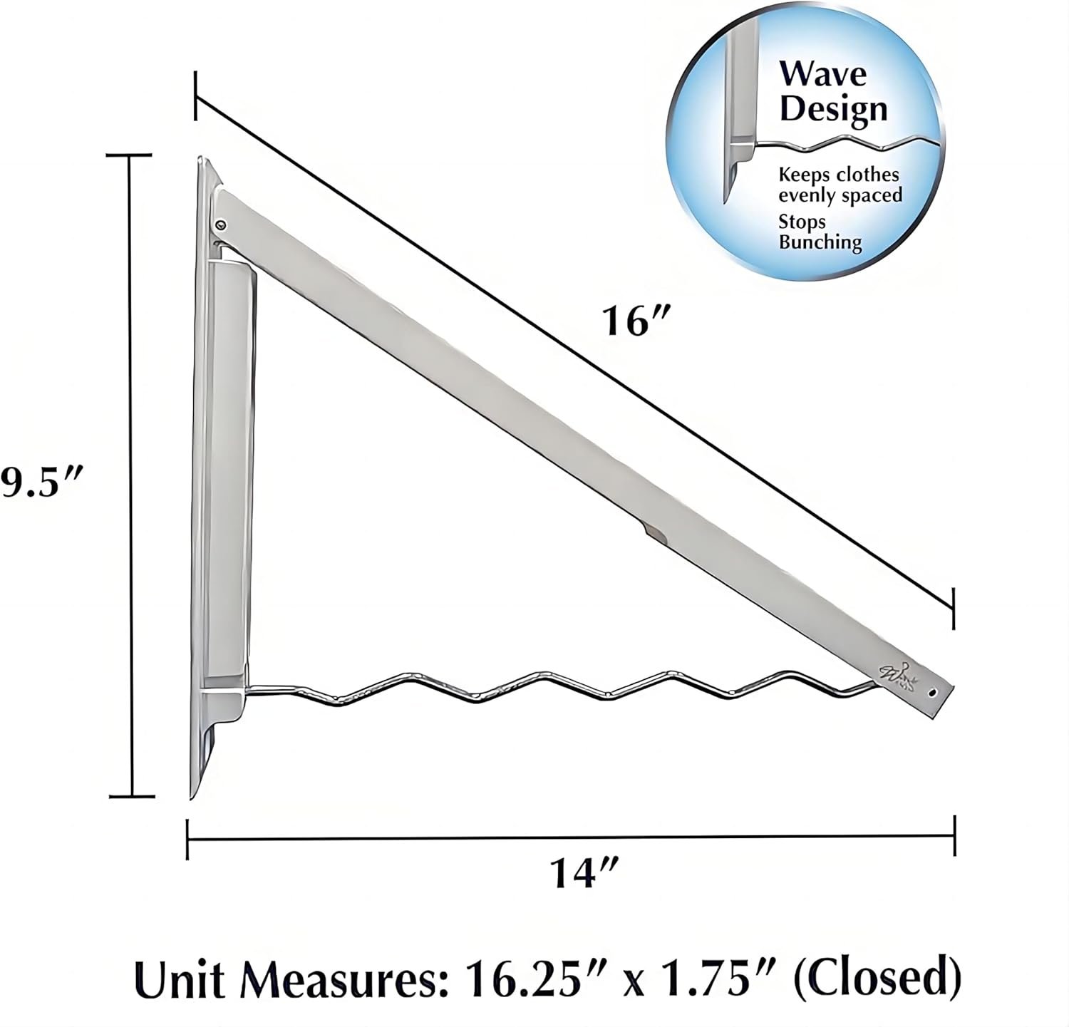 Foldable Clothes Drying RAK - Collapsible Laundry Racks for Drying Clothes with Hangers - Portable Clothes RCK Drying - Space-Saving Laundry Drying Rac Wall Drying Rack - Image 9