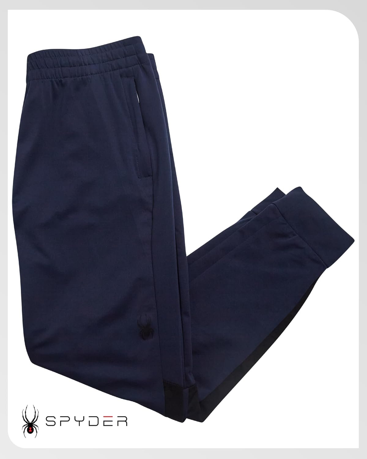 Spyder Mens Sweatpants - Double Knit Performance Fleece Mens Joggers Athletic Pants with Inner Drawstring Waist & Zip Pockets - Image 6