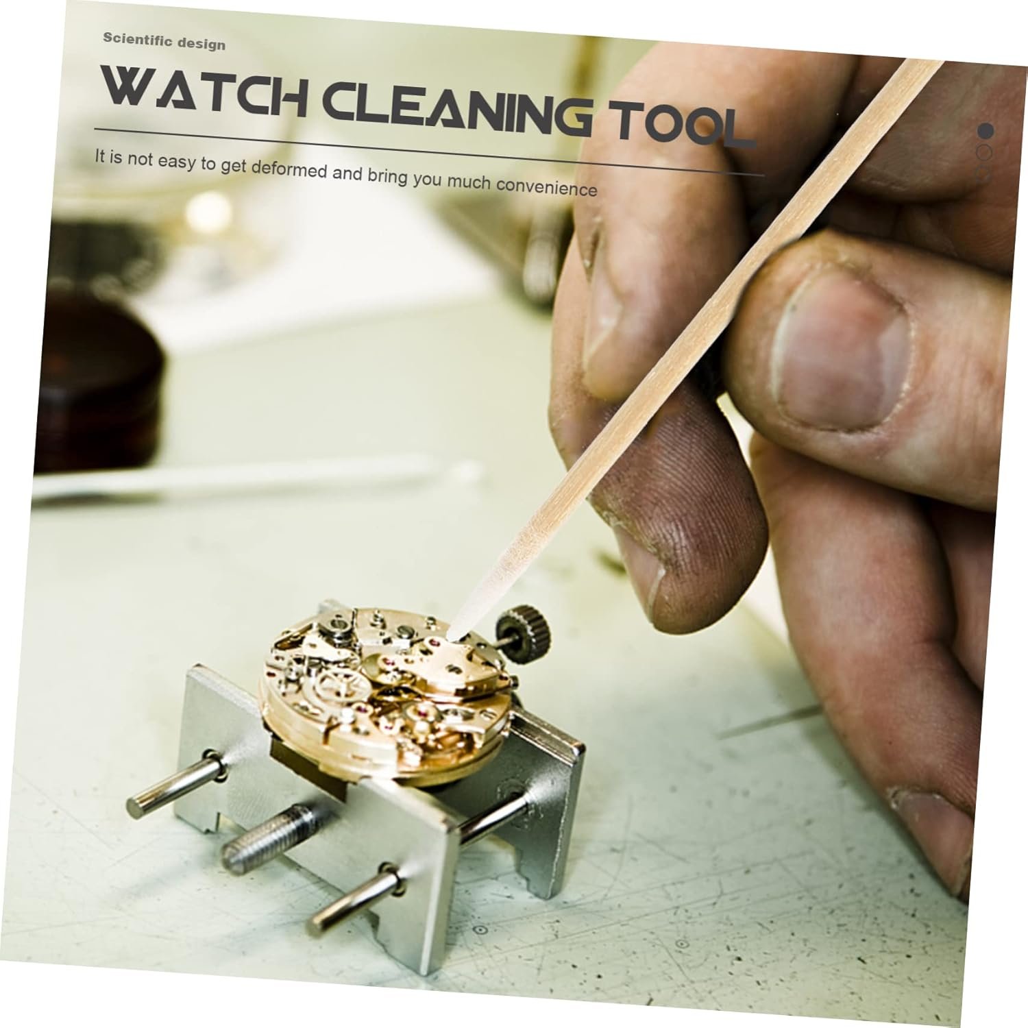 OUNONA 1bag Multi-Purpose Watch Cleaning Swabs Cotton Swab Sticks for Wristwatch Repairing Safe and Essential Cleaning Supplies for Watchmakers and Repairers - Image 3