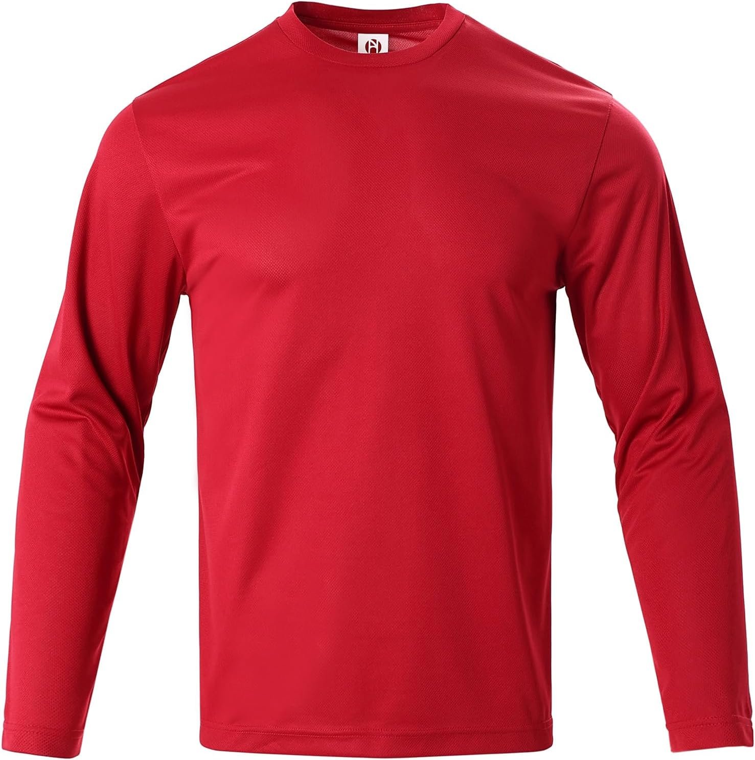 Mens Long Sleeve T-Shirts Casual Crew Neck Tee Shirt Summer Soft Running Swimming Cycling Fishing Tops - Image 6
