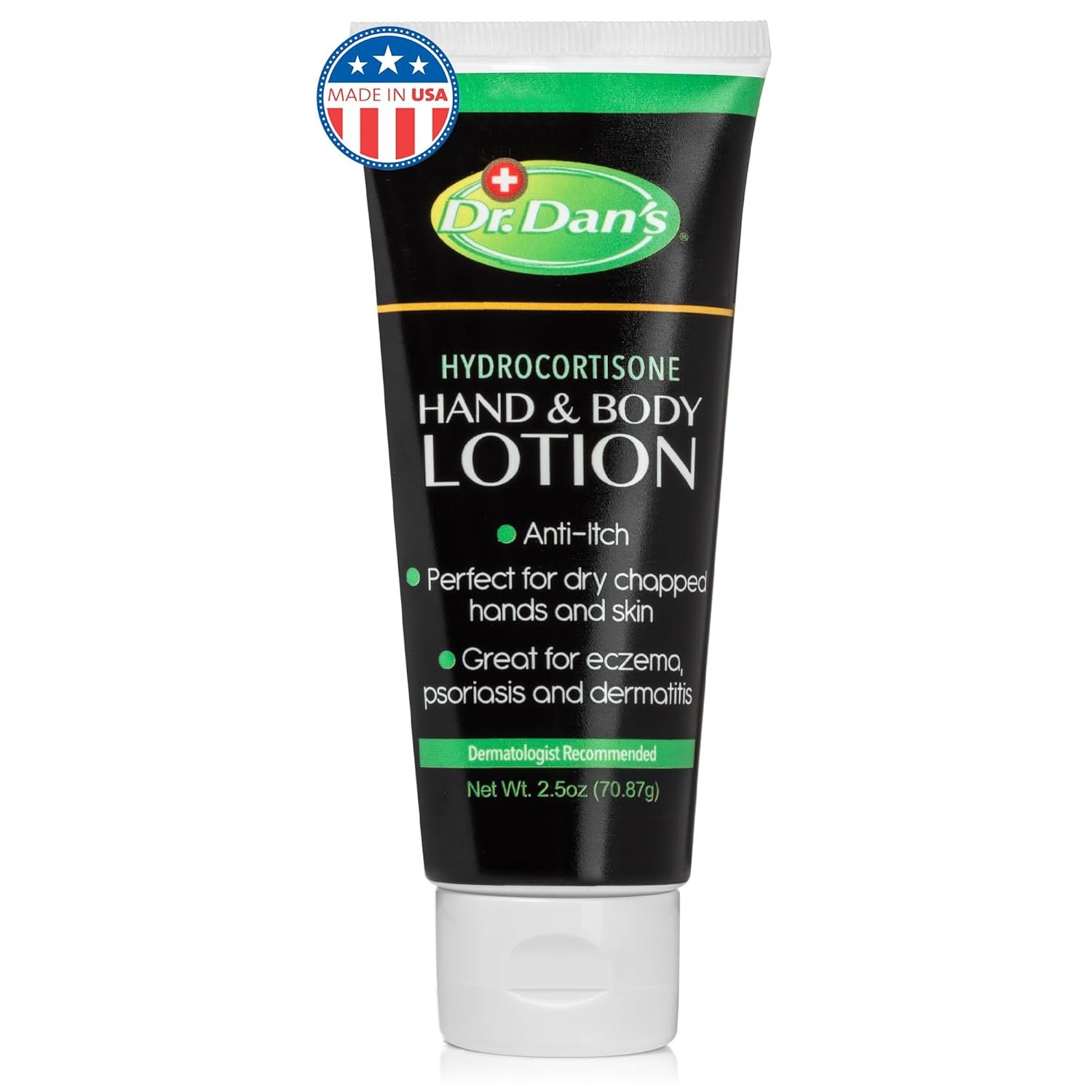 Dr. Dan's Hydrocortisone Hand and Body Lotion - Anti Itch Lotion for Men and Women - 1 Pack - Image 2