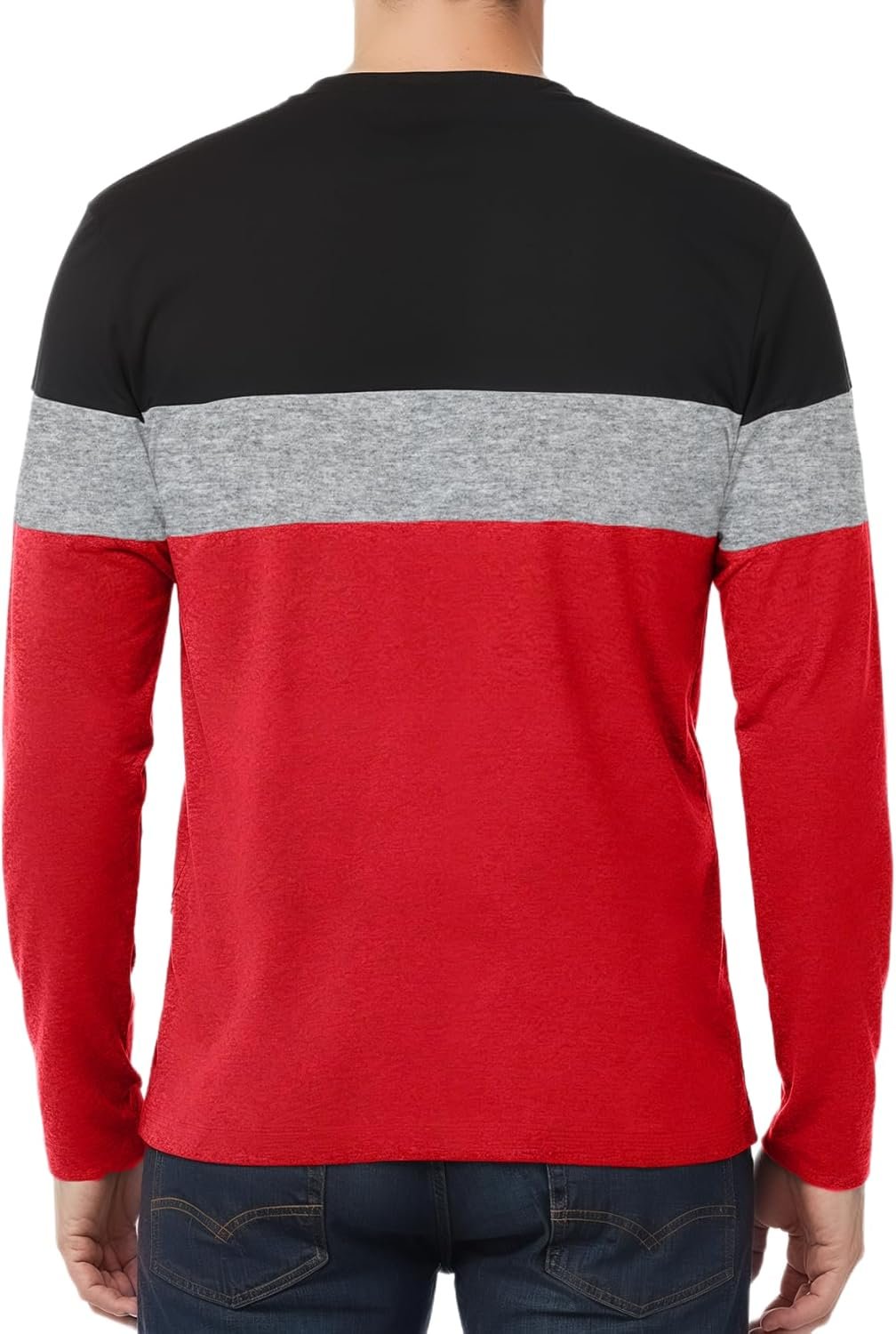 Decrum Mens Long Sleeve Shirt - Soft Casual Full Sleeves Crew Neck T Shirts for Men - Image 4