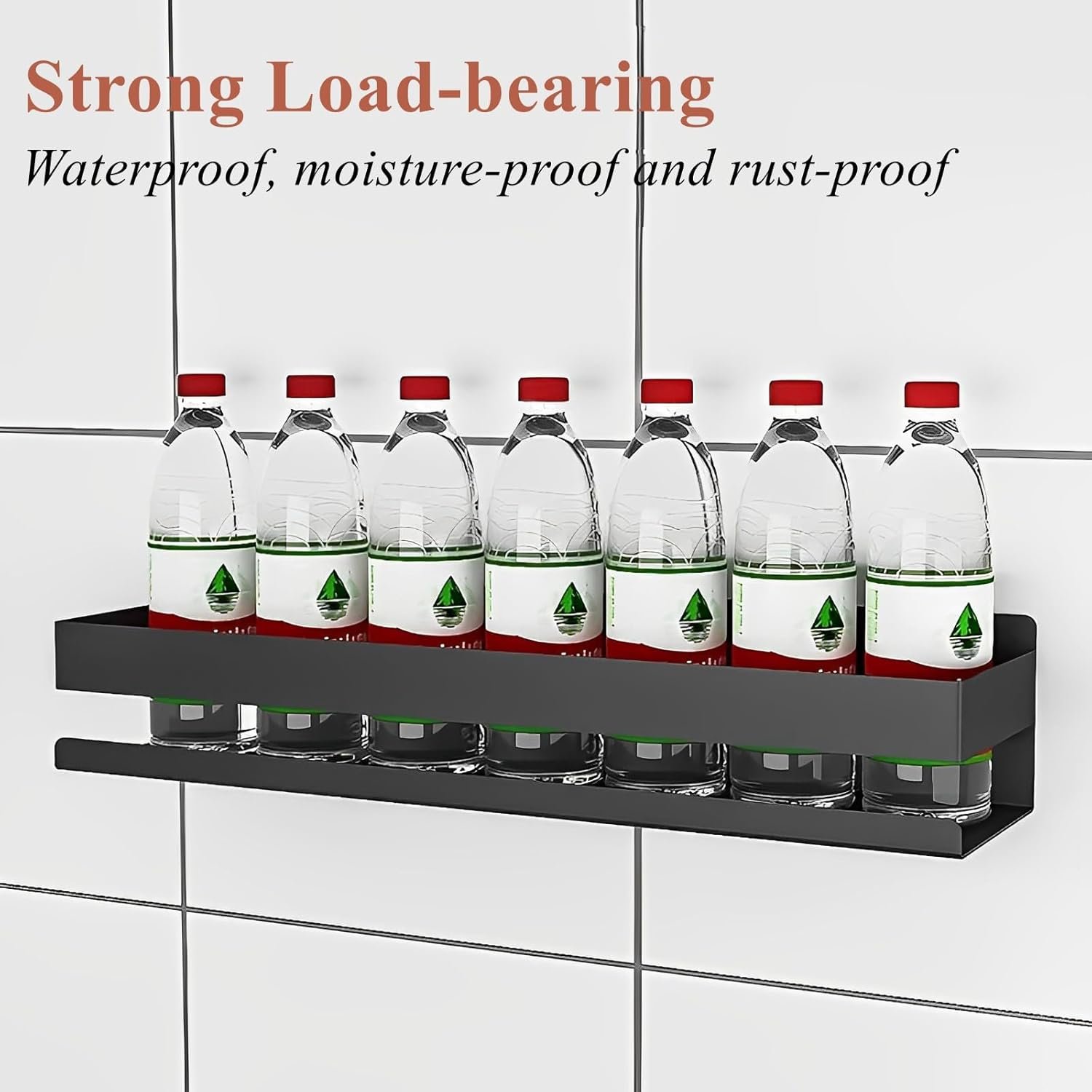 15.7inches Stainless Steel Wall Mounted Floating Shelves for Kitchen,Bathroom,Living Room Storage Shelf,Rust Protection, Easy to Clean - Image 8