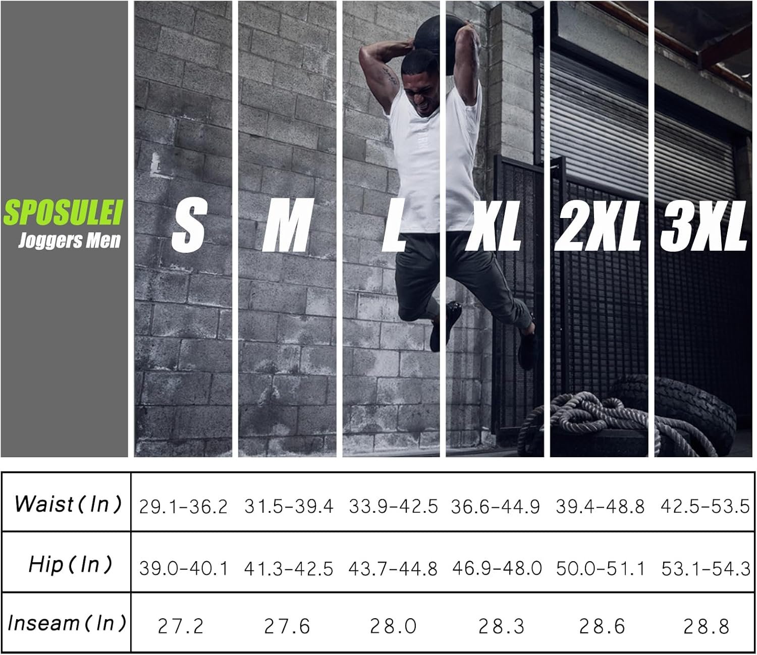 SPOSULEI Mens Joggers Lightweight Athletic Hiking Pants Quick Dry Running Track Gym Sweatpants with Zipper Pockets - Image 8