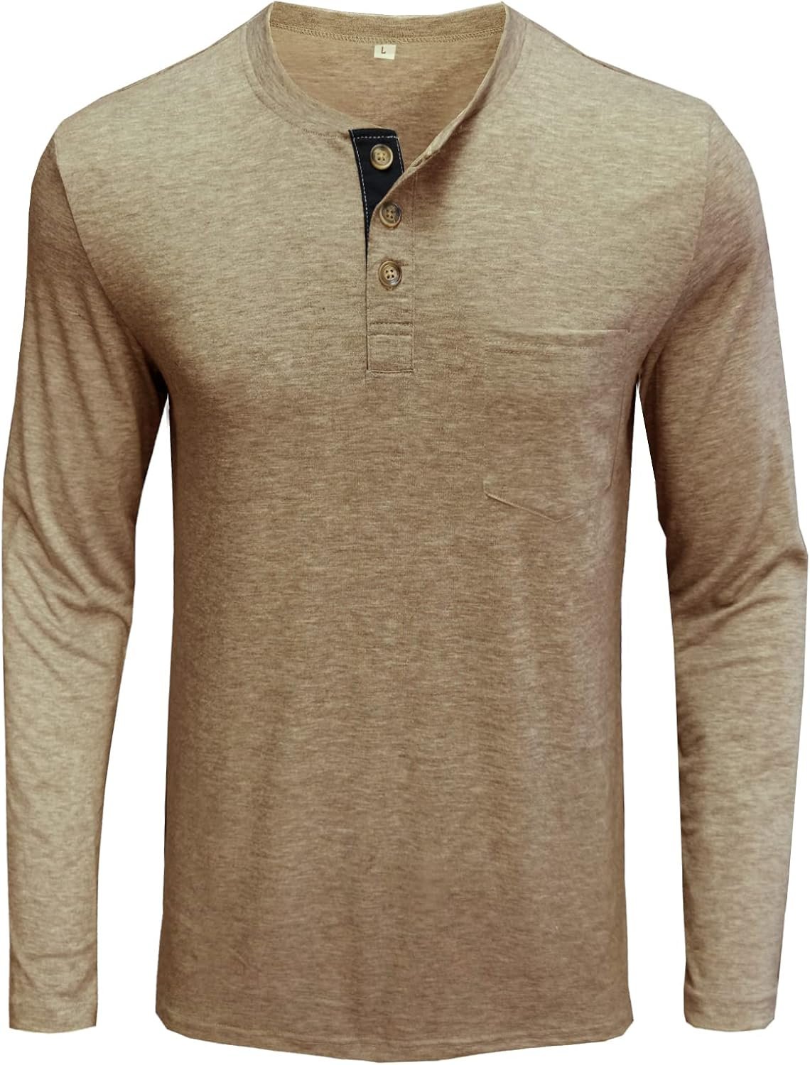 Uposiut Mens Henley Shirts Short Sleeve Mens Shirts Casual T Shirt Pocket Tee Shirts - Image 4