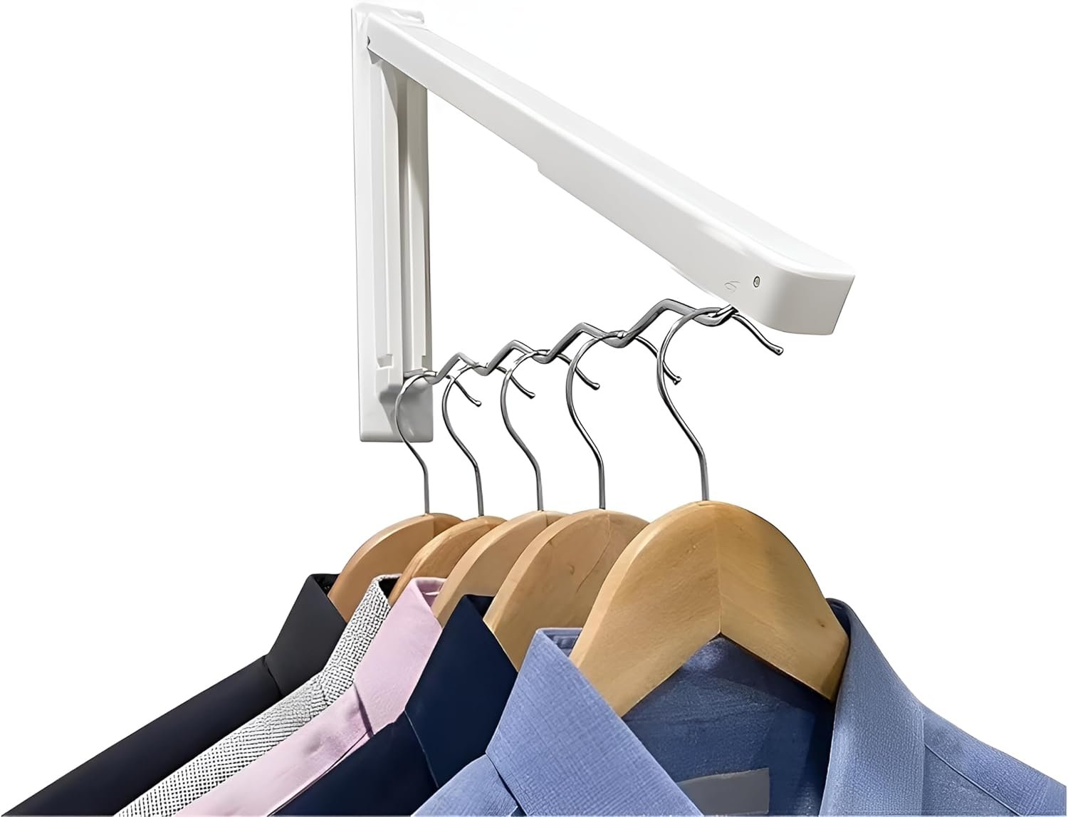Foldable Clothes Drying RAK - Collapsible Laundry Racks for Drying Clothes with Hangers - Portable Clothes RCK Drying - Space-Saving Laundry Drying Rac Wall Drying Rack - Image 2