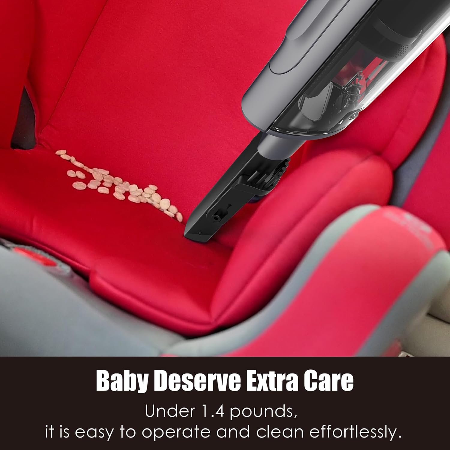 Handheld Vacuum Cordless, Lightweight 1.4lb with Powerful Suction, Charging Dock, Single Touch Empty and Detachable Dust Cup (Frosted Silver) - Image 9