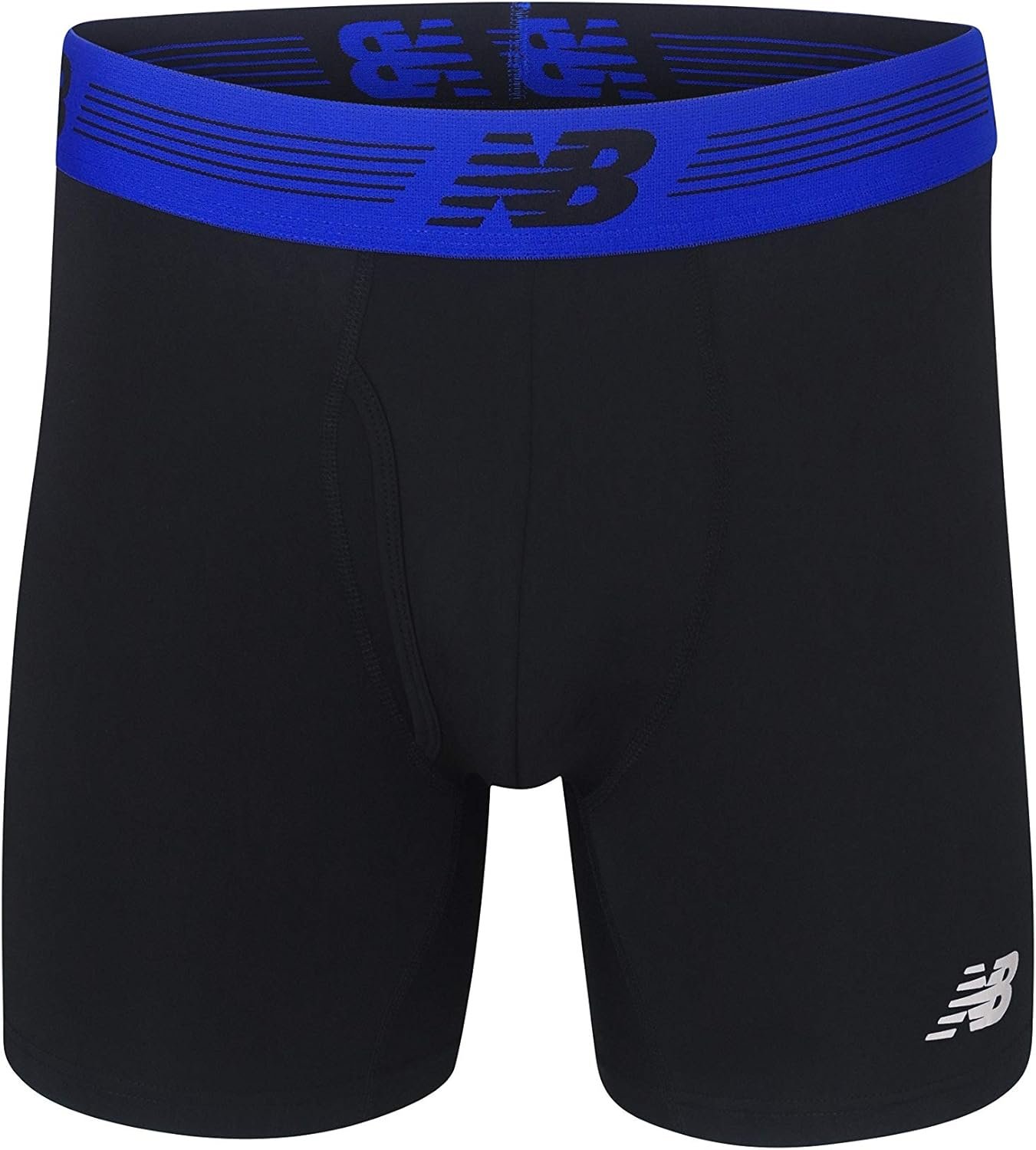 New Balance Men's Performance Boxer Briefs with Fly, Breathable Stretch Underwear, Moisture Wicking, Soft Waistband (3 Pack) - Image 4