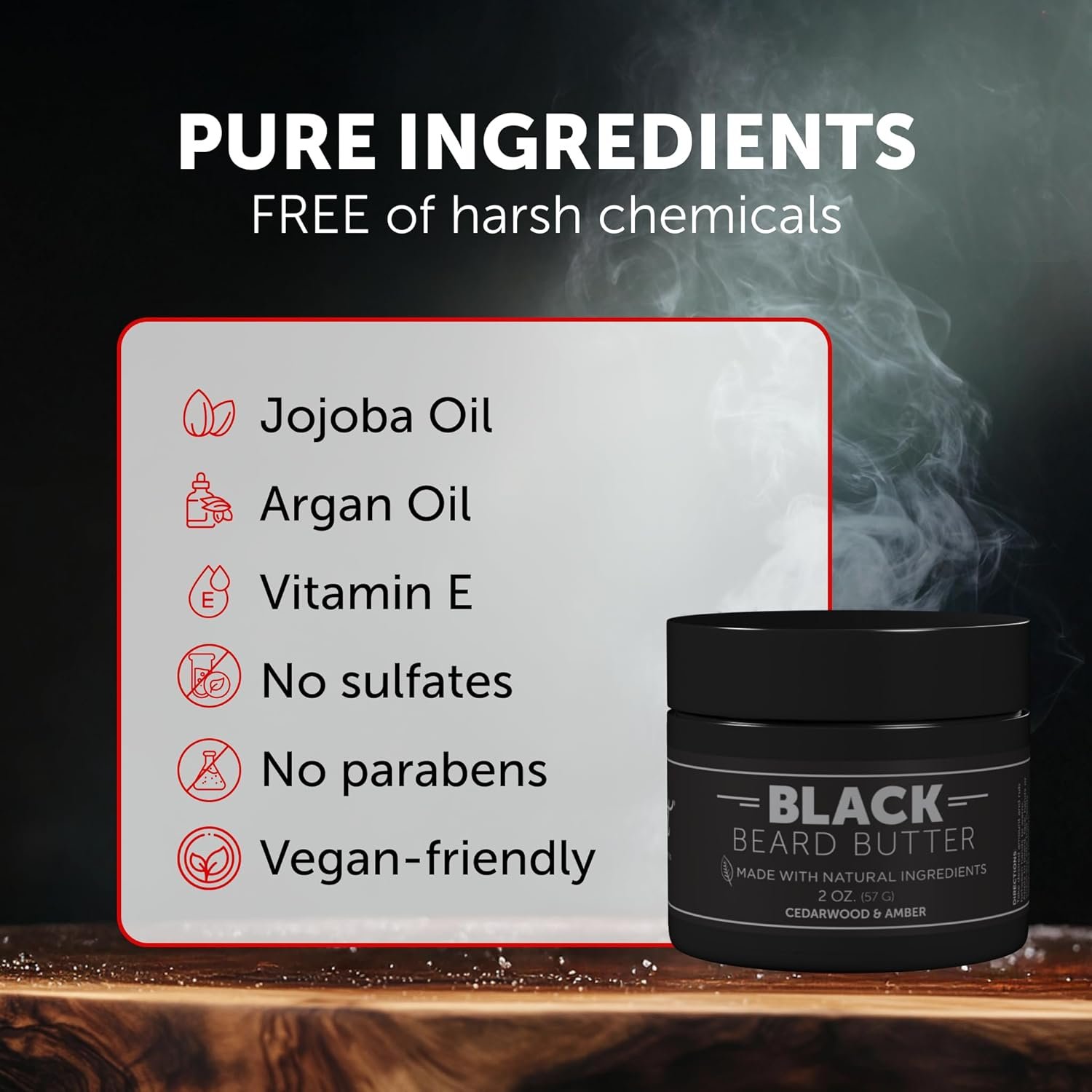 Detroit Grooming Co. Beard Butter for Men | Softens, Thickens & Hydrates with Safflower Oil & Shea Butter | Black Scent, 2oz - Image 6