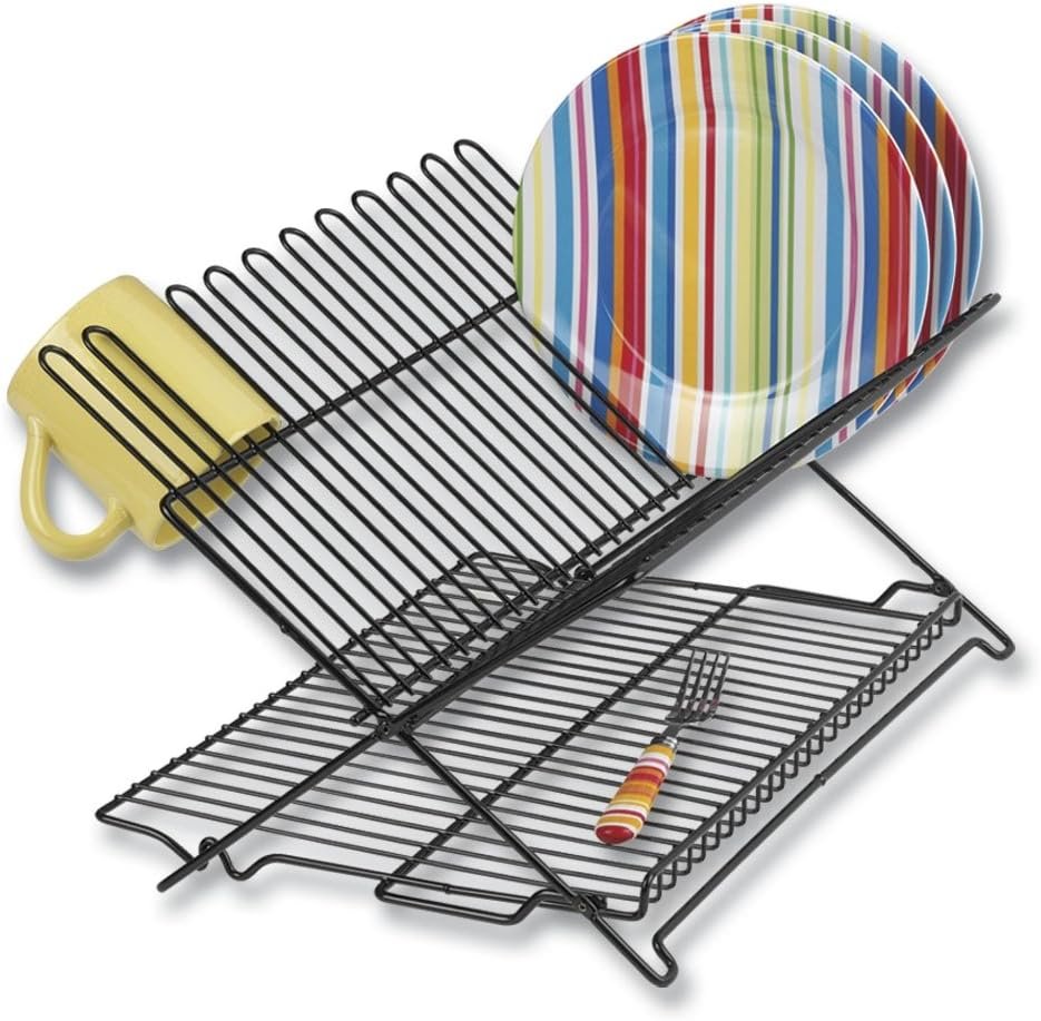 Better Houseware Folding Dish Drying Rack Space-Saving Dish Rack for Kitchen Counter for Drying (After Washing) - Image 2