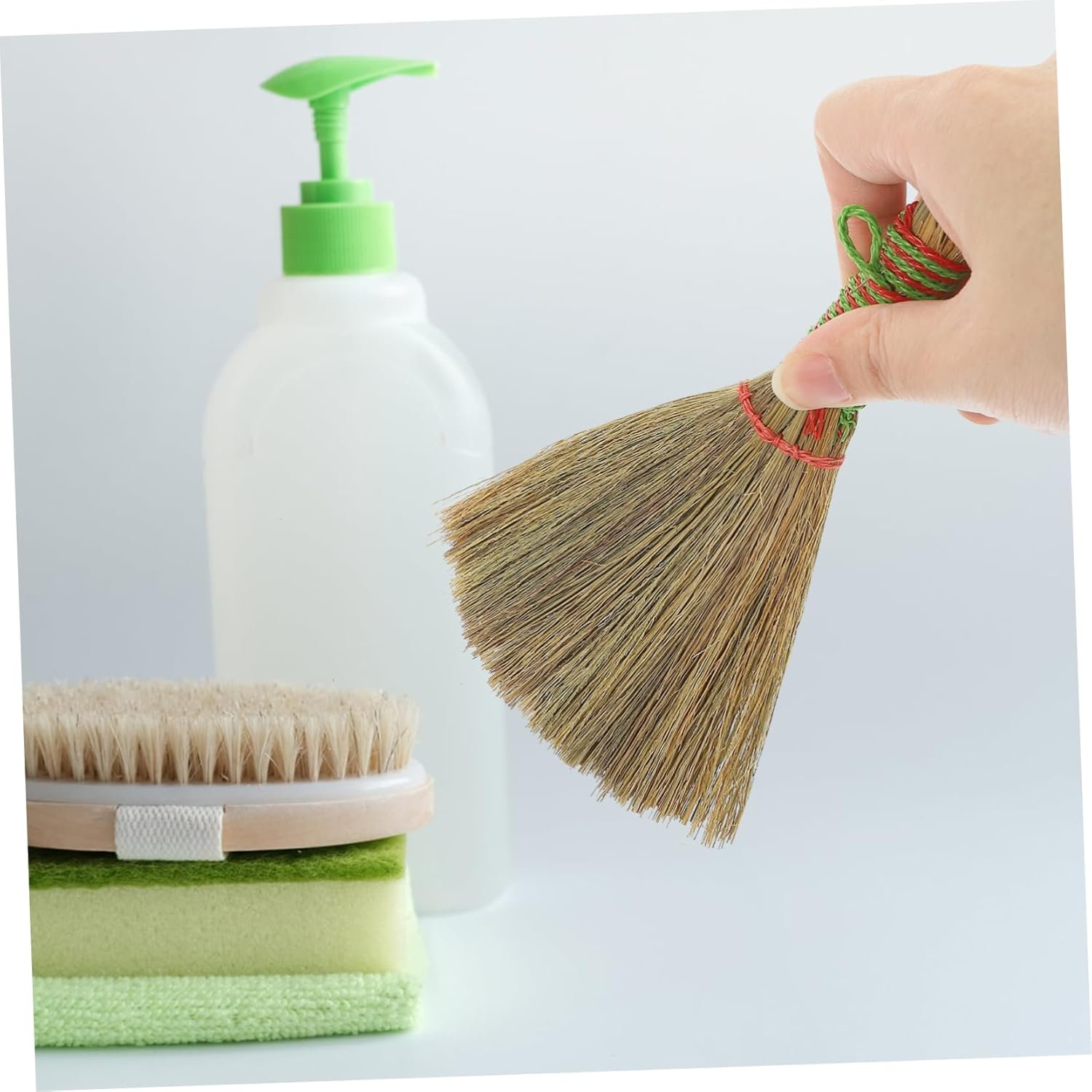 Small Desktop Broom and Dust Brush Set Handheld Broom for Kitchen and Home Cleaning Compact Dustpan Combo for Quick Cleanup for Desktop and Sofa - Image 5