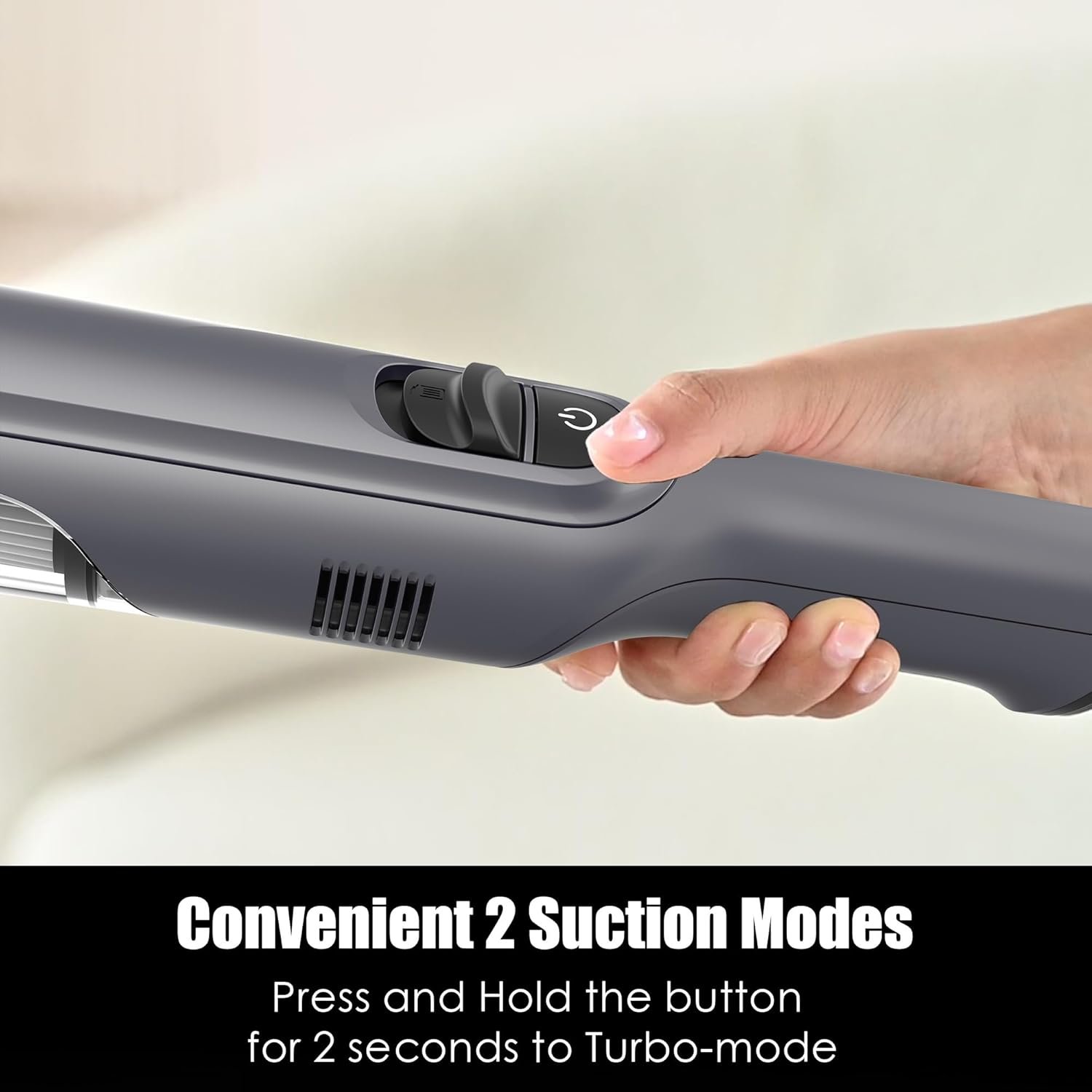 Handheld Vacuum Cordless, Lightweight 1.4lb with Powerful Suction, Charging Dock, Single Touch Empty and Detachable Dust Cup (Frosted Silver) - Image 6