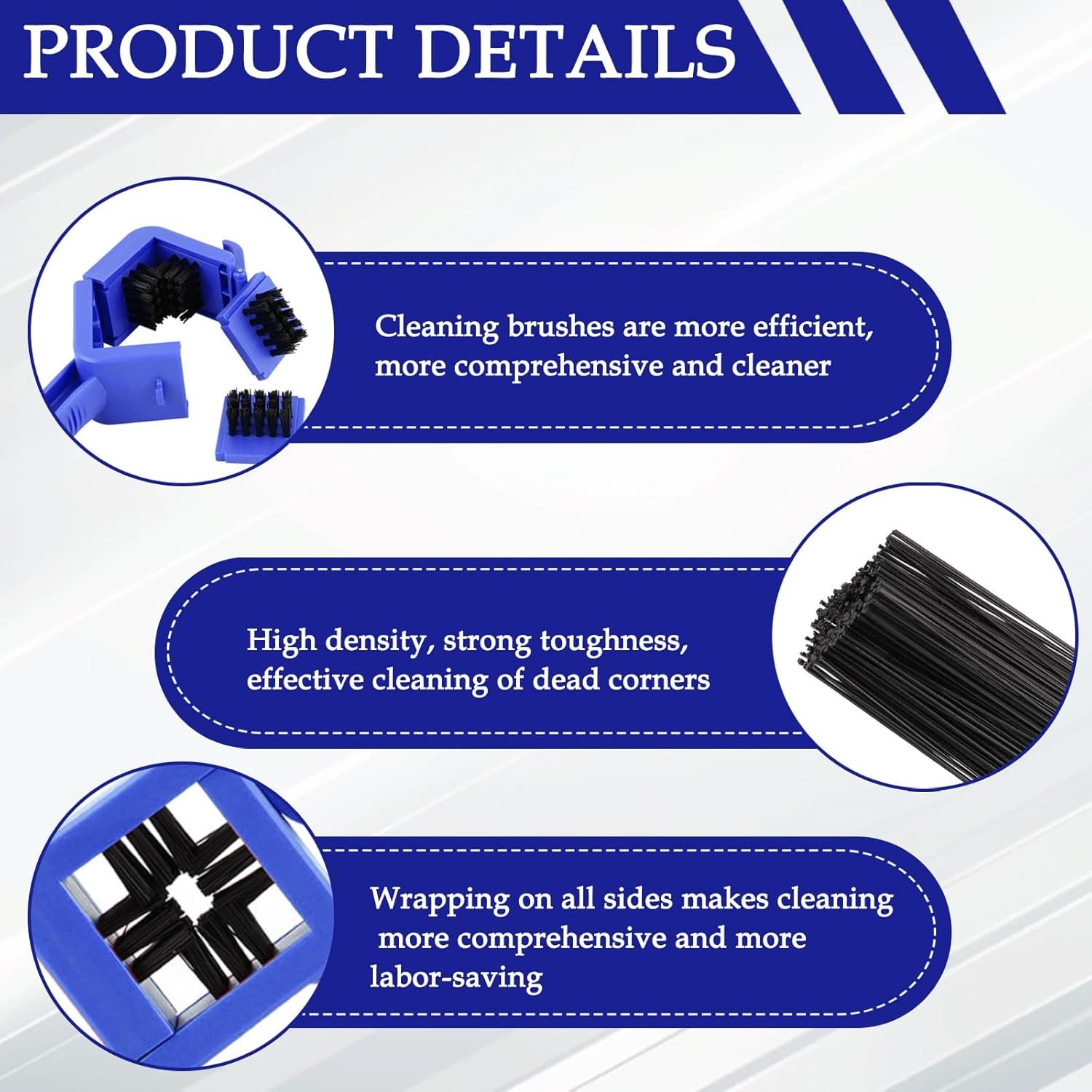 4-Sided Motorcycle Chain Brush: Bike Chain Cleaner Tool, Chain Scrubber for Dirt Bike Maintenance, Bicycle Gear Cleaning, Motorcycle Chain Cleaning Kit - Image 5