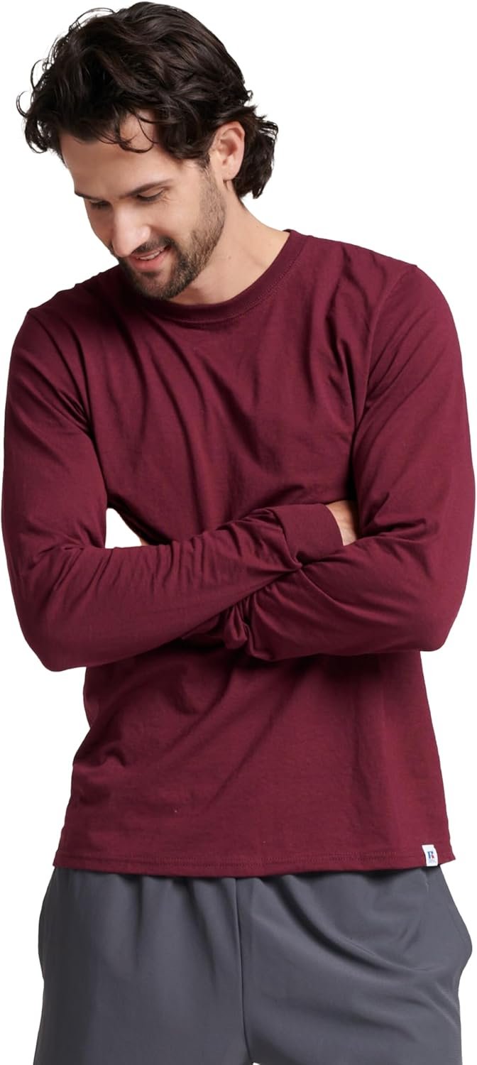 Russell Athletic Men's Dri-Power Long Sleeve Tees, Moisture Wicking, Odor Protection, UPF 30+ - Image 2