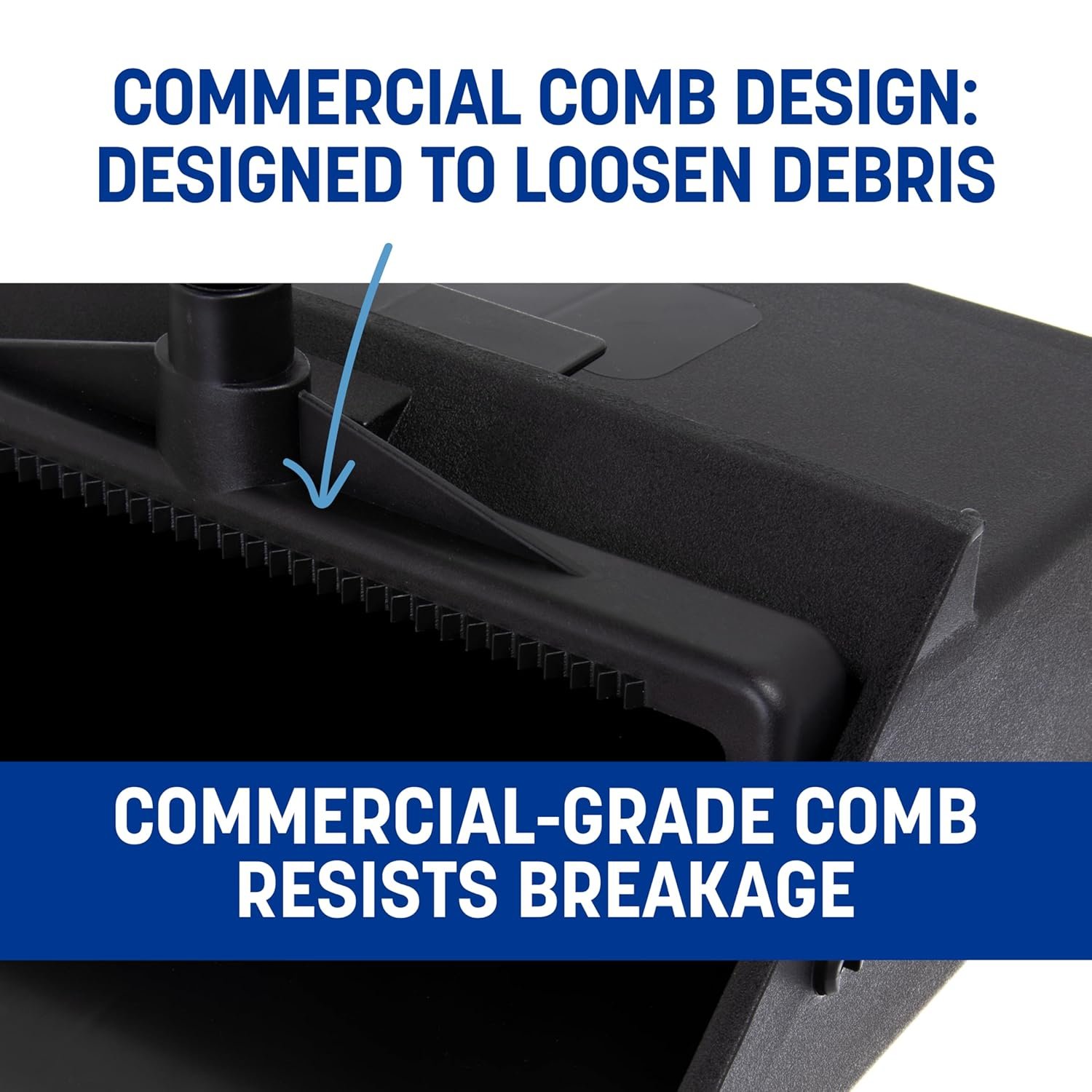 SPARTA Duo-Pan Upright Dust Pan and Broom Set, Essential Cleaning Tools for Home and Commercial Use, 36" Handle, 1 Count, Black - Image 8