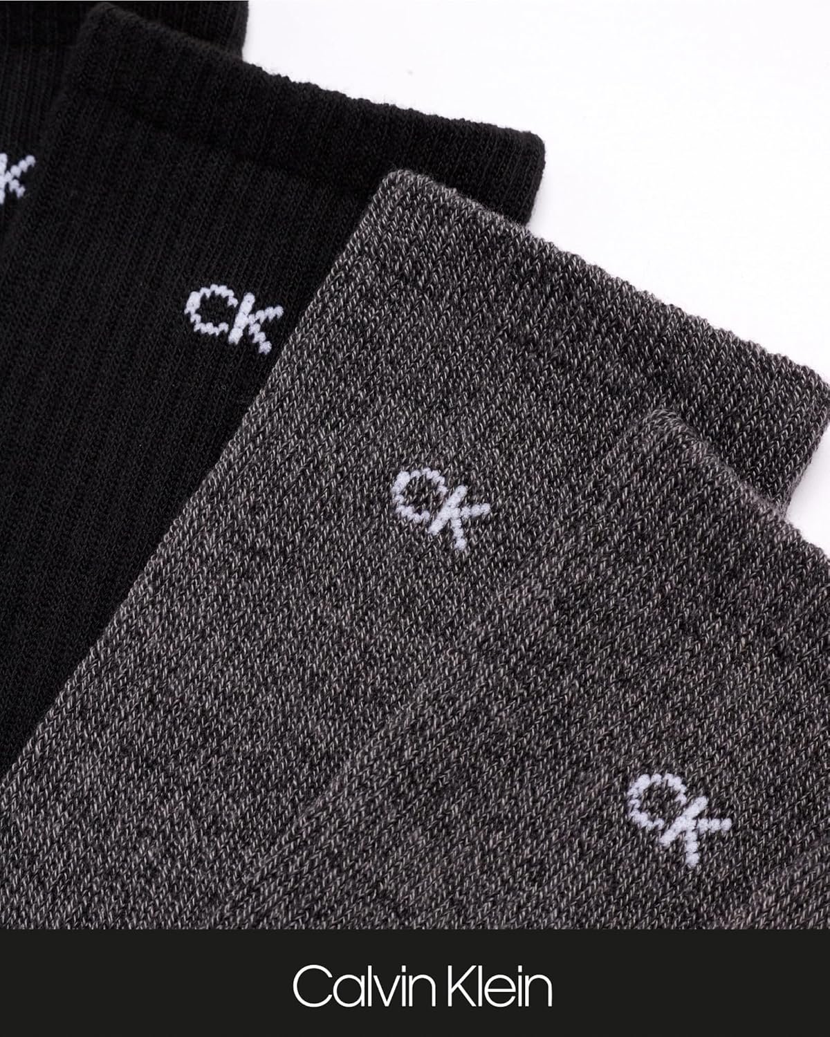 Calvin Klein Mens Crew Socks - 5 Pack Athletic Mid Calf Socks for Men (7-12) - Image 6