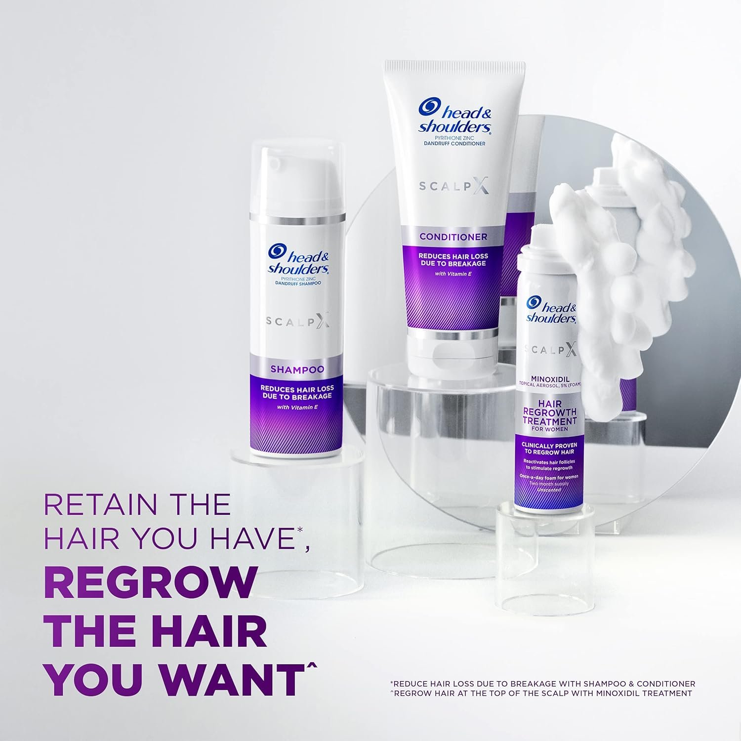 Head & Shoulders Scalp X Anti Dandruff Conditioner for Women, 5 Fl Oz Hair Treatment Reduces Hair Loss Due to Breakage and Provides Itchy Scalp Relief - Image 7