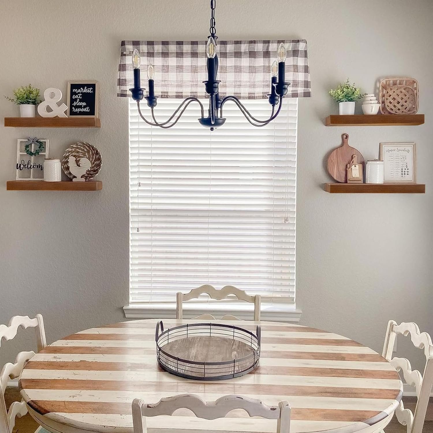 IAE Walnut Floating Wall Shelves 16 inch, Bathroom Shelves Wall Mounted,Invisible Shelf Floating Kitchen Shelves,Wooden Wall Shelving with Brackets for Living Room Wall Mounted,Easy Install,Set of 2 - Image 6