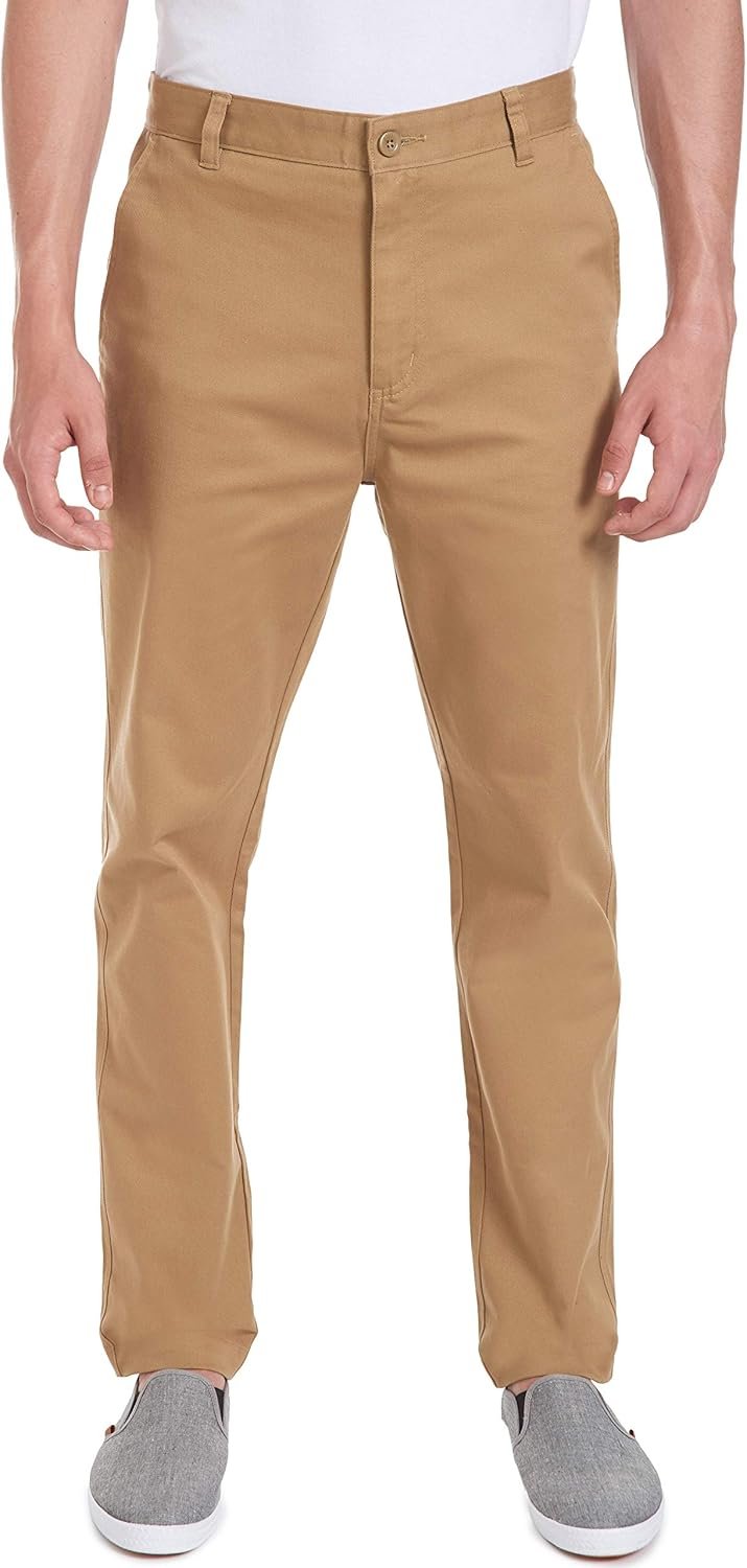 Nautica Young Men's Uniform Flat Front Stretch Twill Pant - Image 2