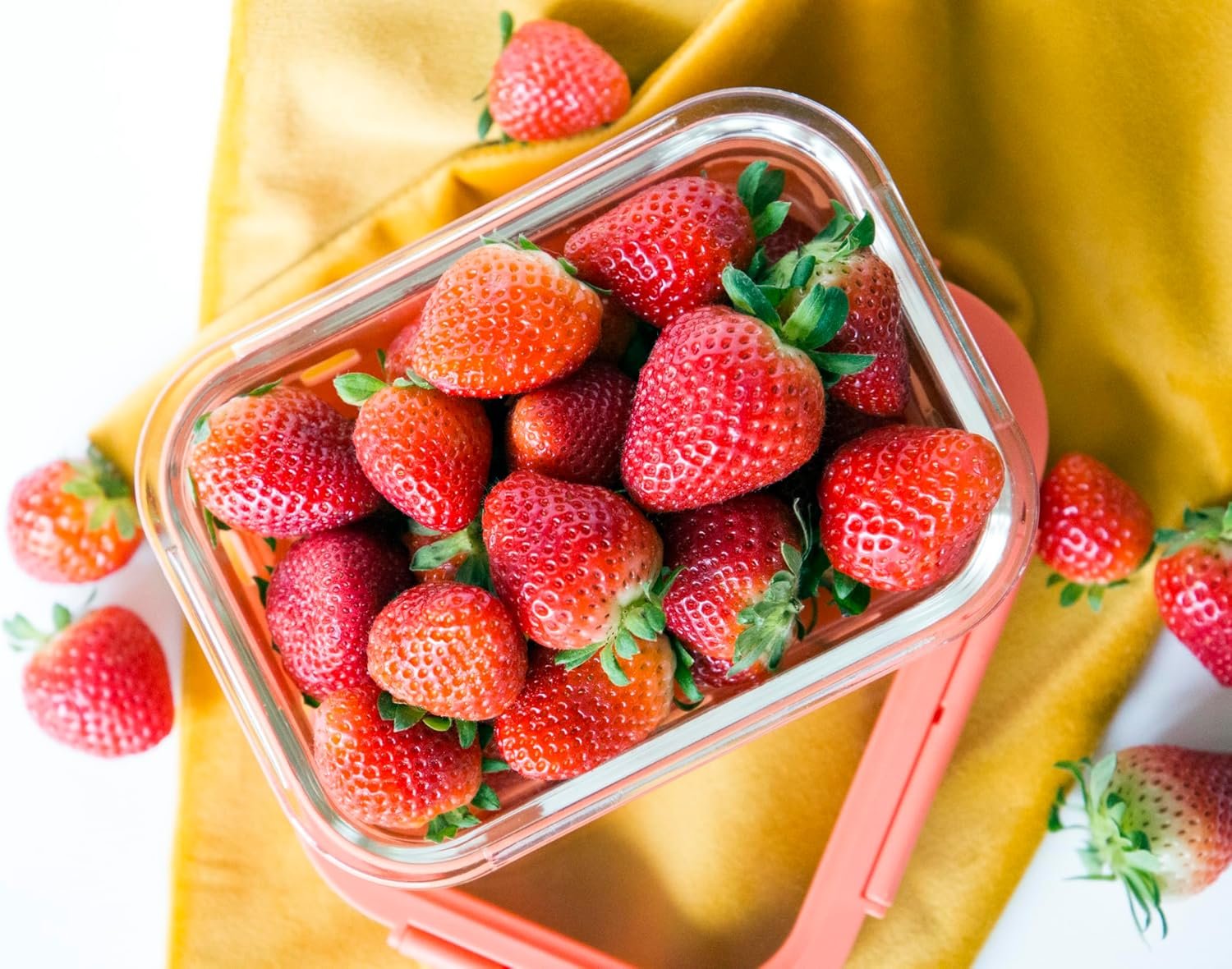 GENICOOK Glass Food Storage Containers with Glass Lids, Microwave Safe Food Container Set, Aitight Meal Prep Container Set, LeakProof, slicone sleeve,100% Plastic Free, 5 Pack 22oz - Image 8