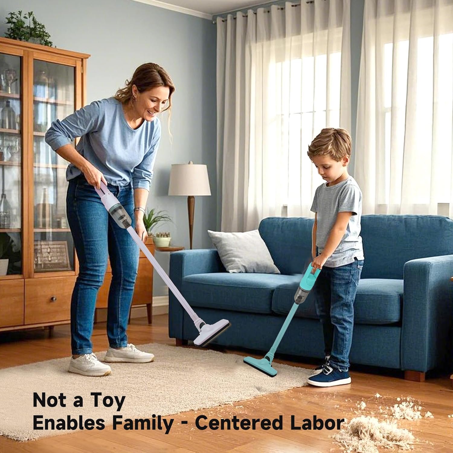 Handheld Vacuum Cleaner,Ultra-Lightweight Mini Portable Vacuums for Home, 6 in 1 Stick Vac Cleaners for Car,Pet Hair(White Cordless) - Image 3