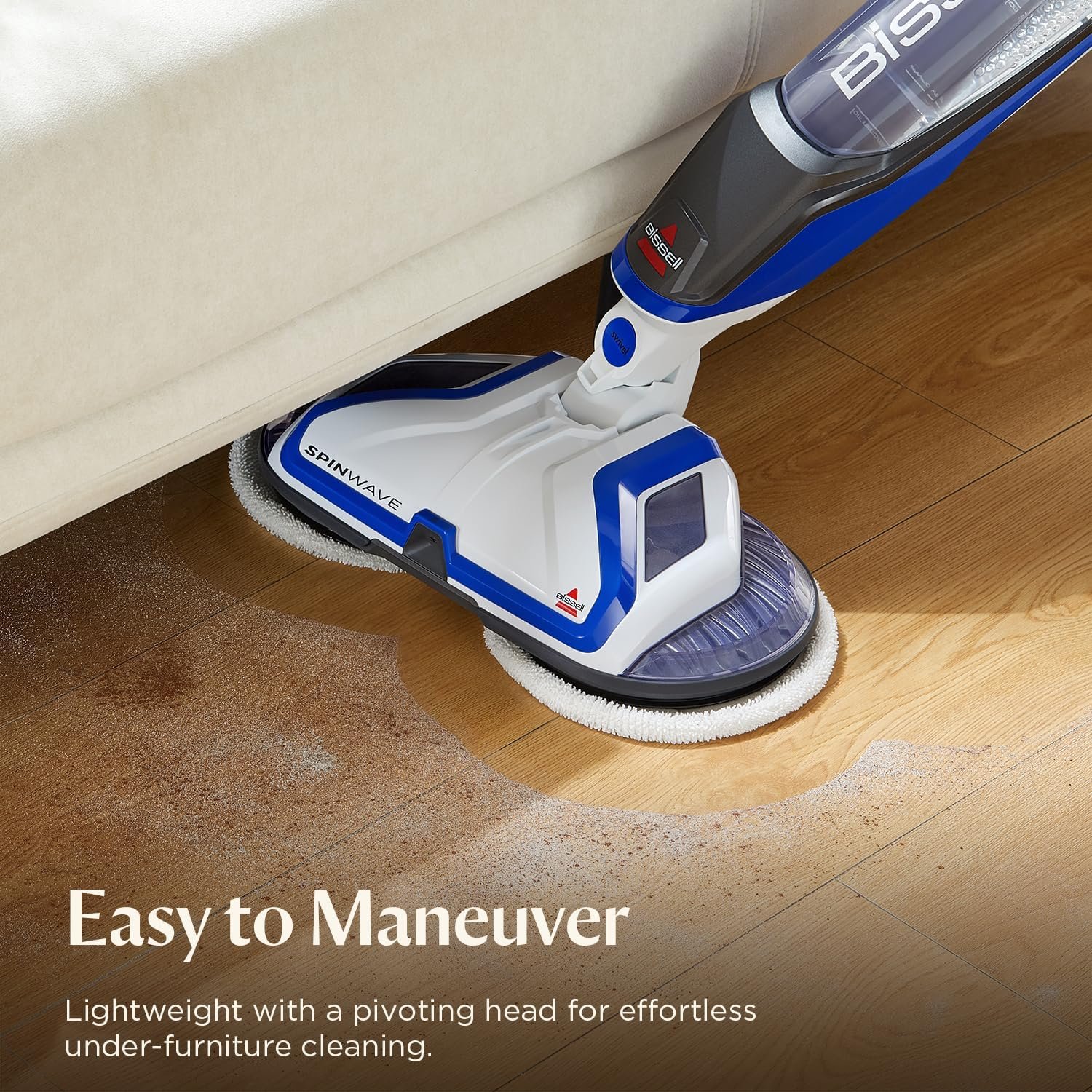 Bissell® SpinWave Hard Floor Expert Corded Spin Mop Cleaner with Washable mop Pads for Sealed Hard Floors, 20393 - Image 4