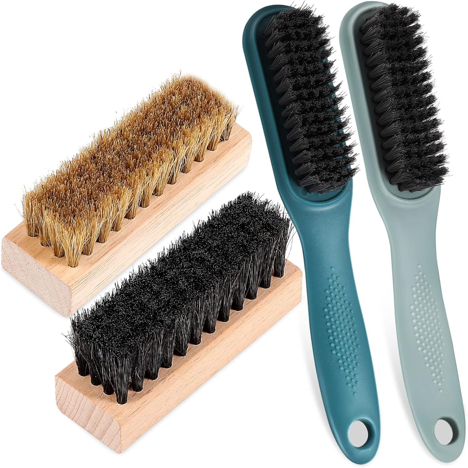 2pcs Shoe Cleaner Brush Sneaker Boot Polish Kit Soft Bristles Multi-Purpose Cleaning Brush for Shoes Scrubbing - Image 2
