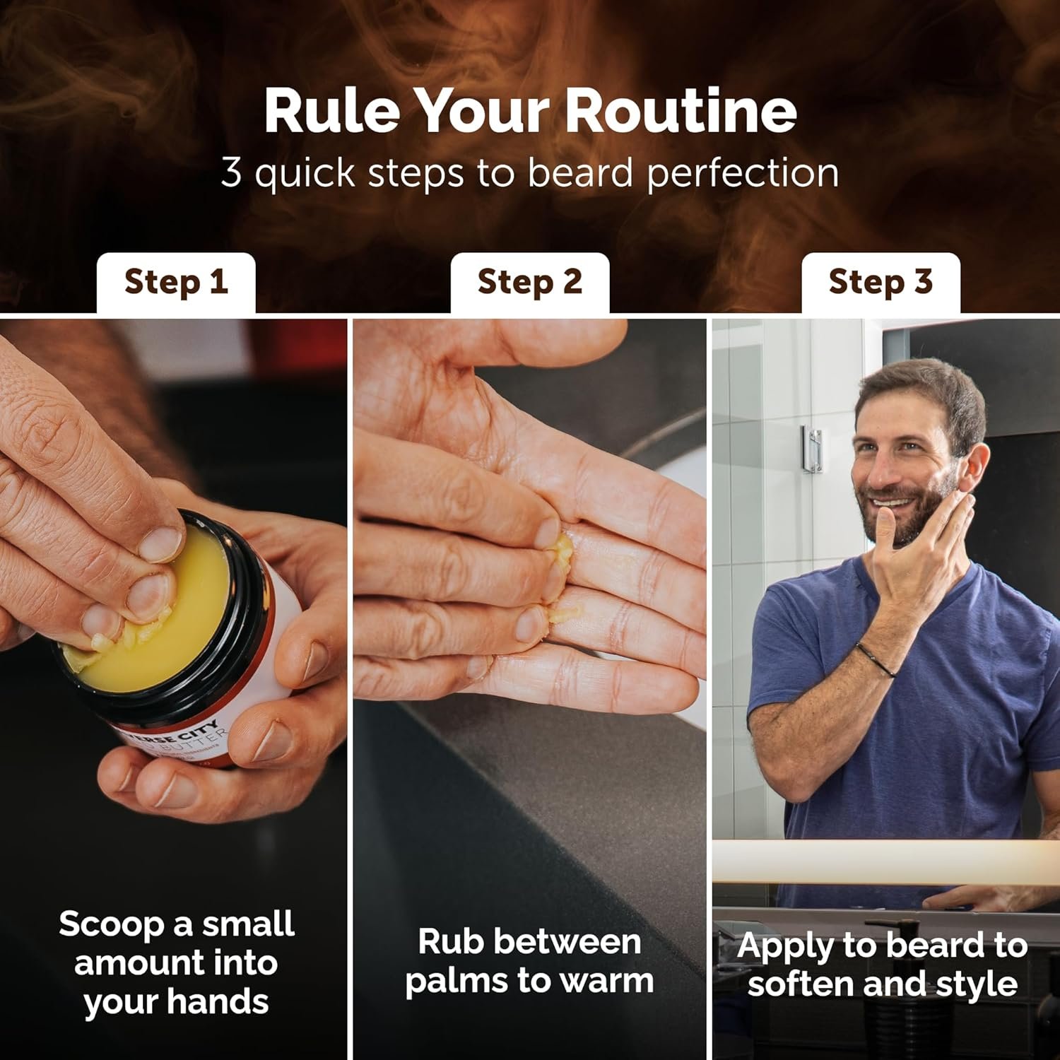 Detroit Grooming Co. Beard Butter for Men | Softens, Thickens & Hydrates with Safflower Oil & Shea Butter | Black Scent, 2oz - Image 7