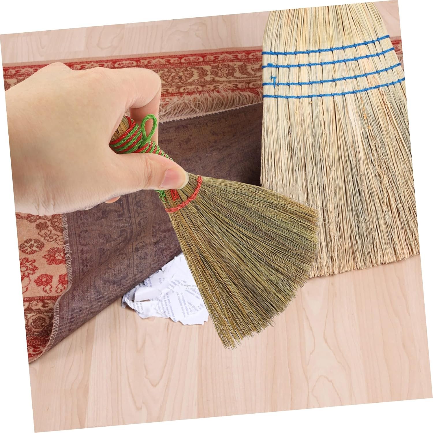 Small Desktop Broom and Dust Brush Set Handheld Broom for Kitchen and Home Cleaning Compact Dustpan Combo for Quick Cleanup for Desktop and Sofa - Image 3