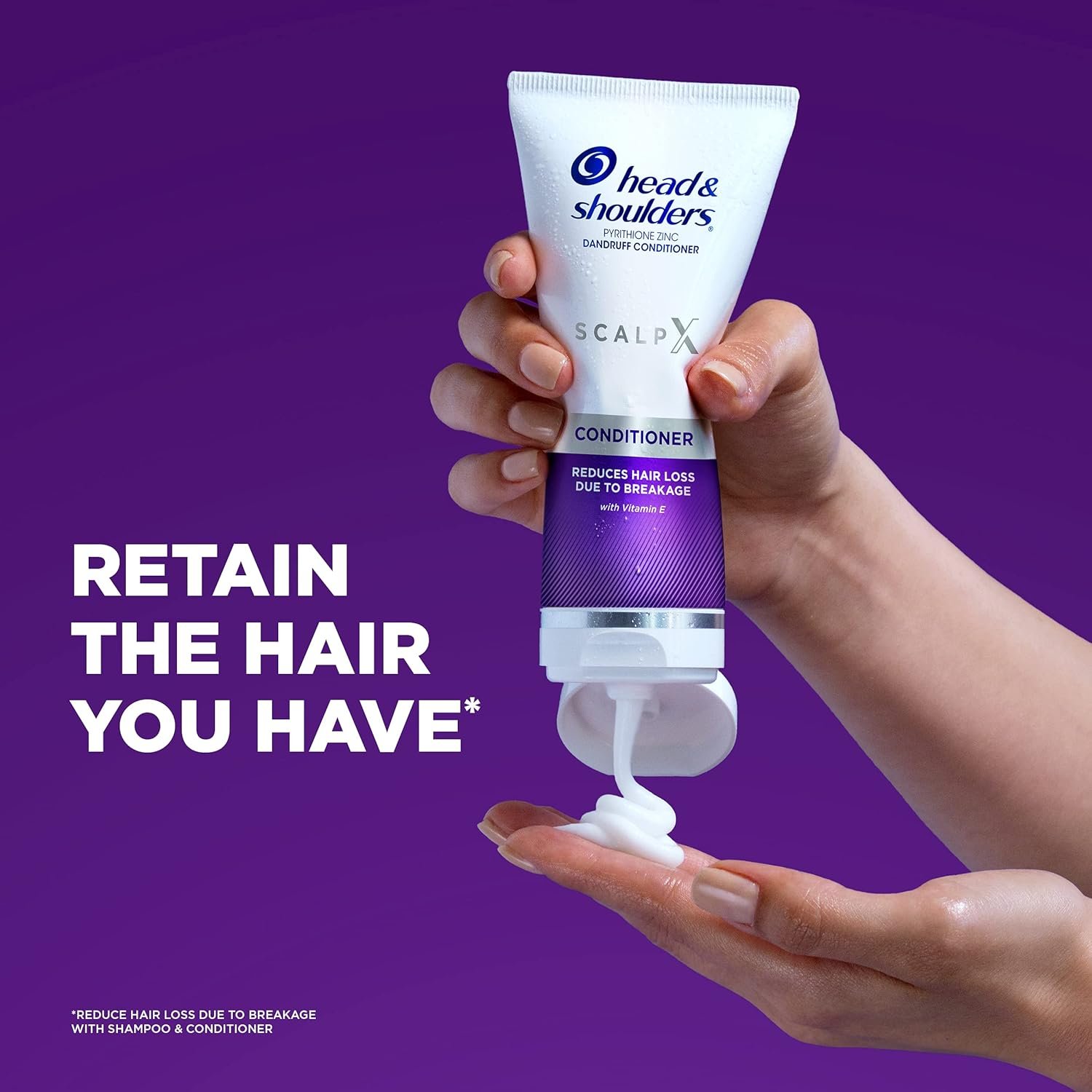 Head & Shoulders Scalp X Anti Dandruff Conditioner for Women, 5 Fl Oz Hair Treatment Reduces Hair Loss Due to Breakage and Provides Itchy Scalp Relief - Image 3