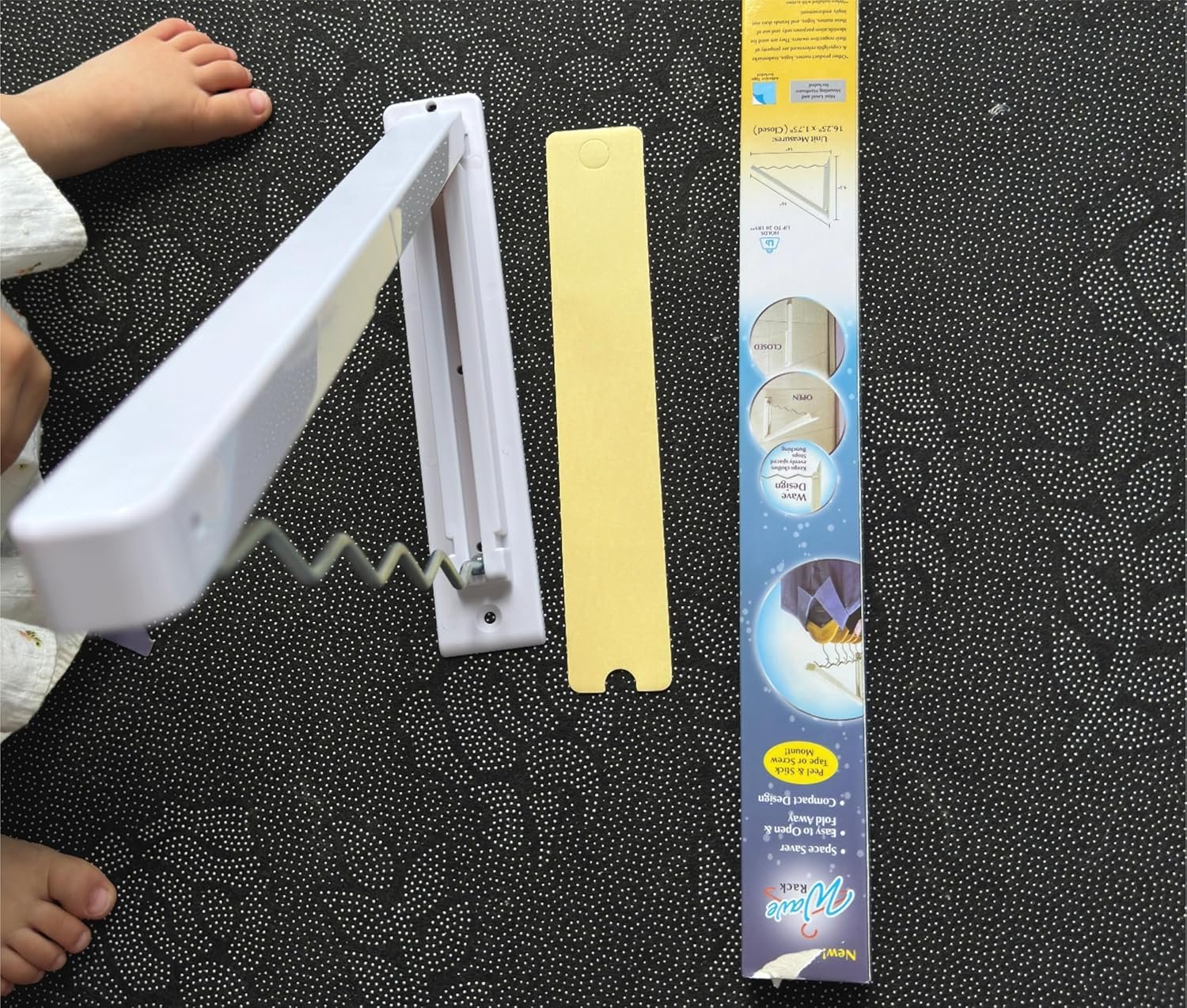 Foldable Clothes Drying RAK - Collapsible Laundry Racks for Drying Clothes with Hangers - Portable Clothes RCK Drying - Space-Saving Laundry Drying Rac Wall Drying Rack - Image 7