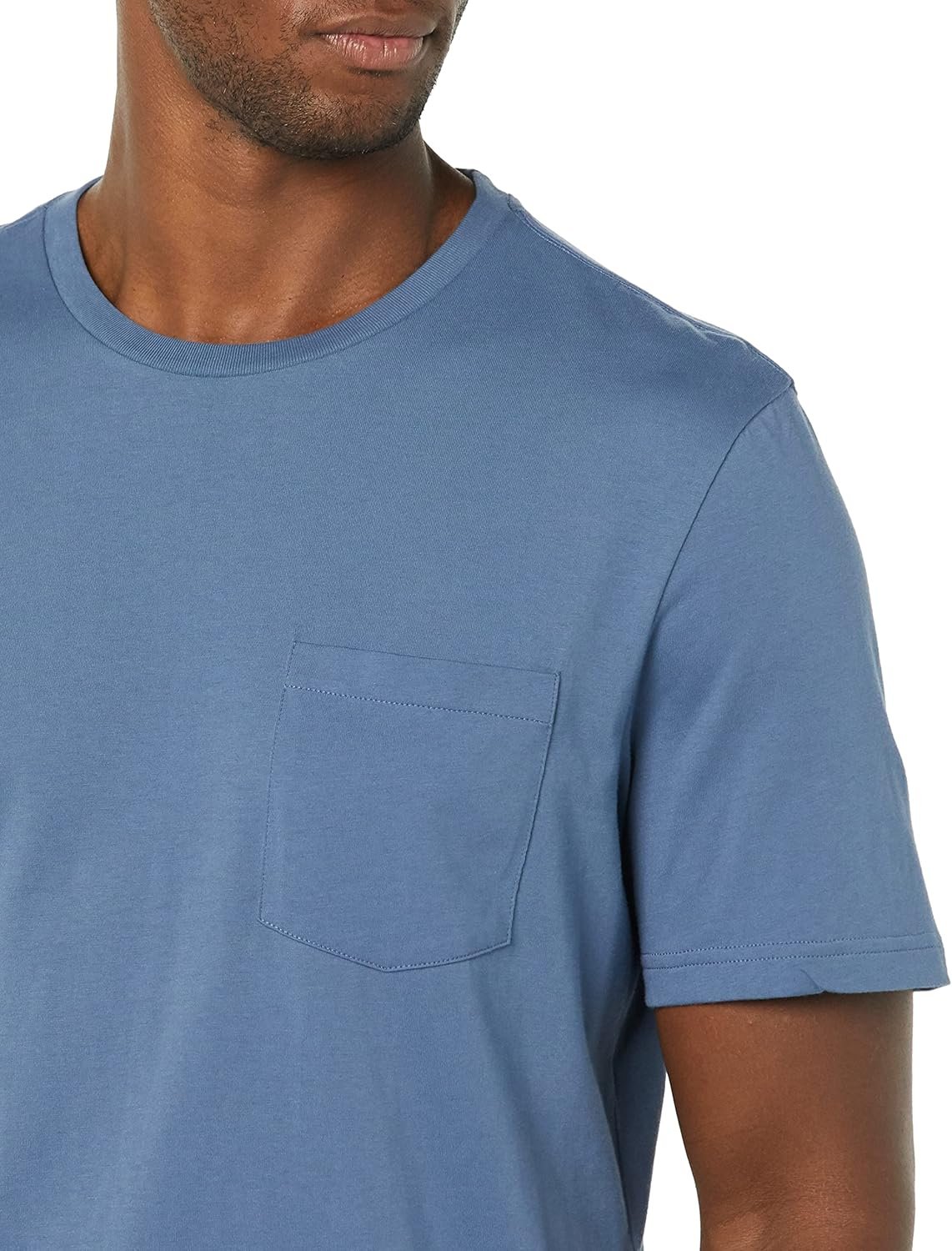 Amazon Essentials Mens T-Shirts, Regular-Fit, Short-Sleeve Crewneck Pocket, Pack of 2 - Image 7