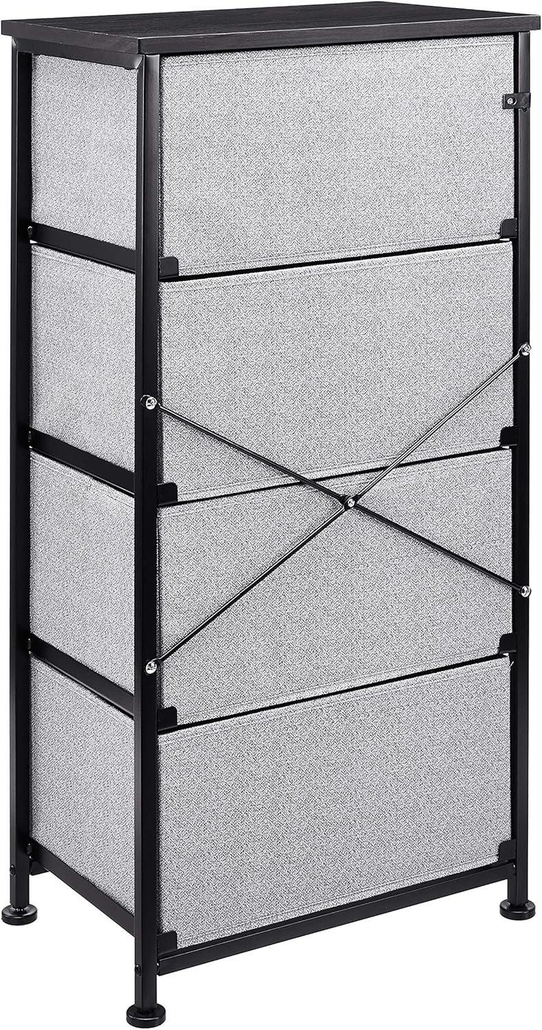 Amazon Basics Fabric 4-Drawer Storage Organizer Unit for Closet, Black - Image 6